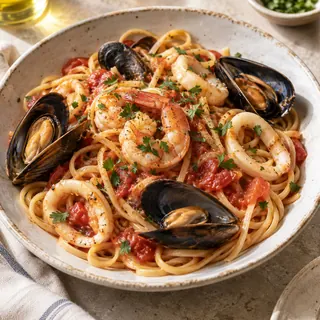 Паста с морски дарове